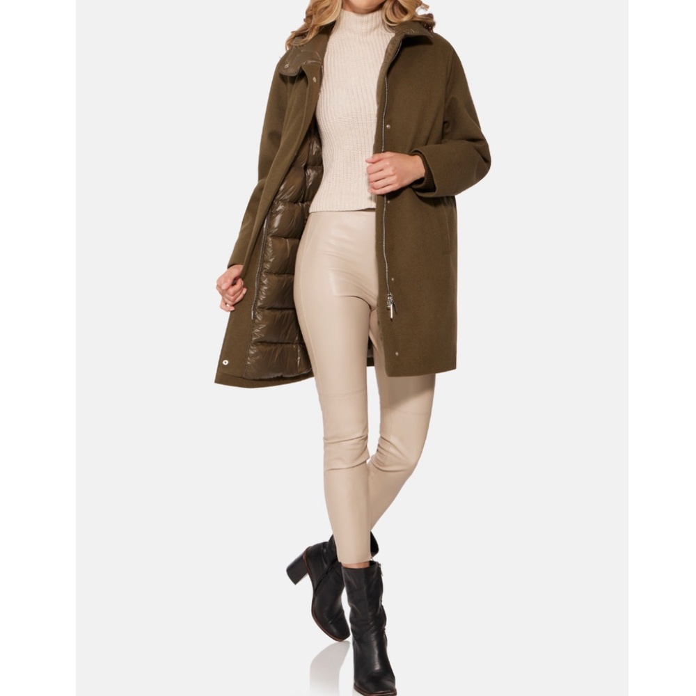 Nwt | Norwegian Wool Cashmere Wool Hooded Down Parka | Sz M — image 3 of 7